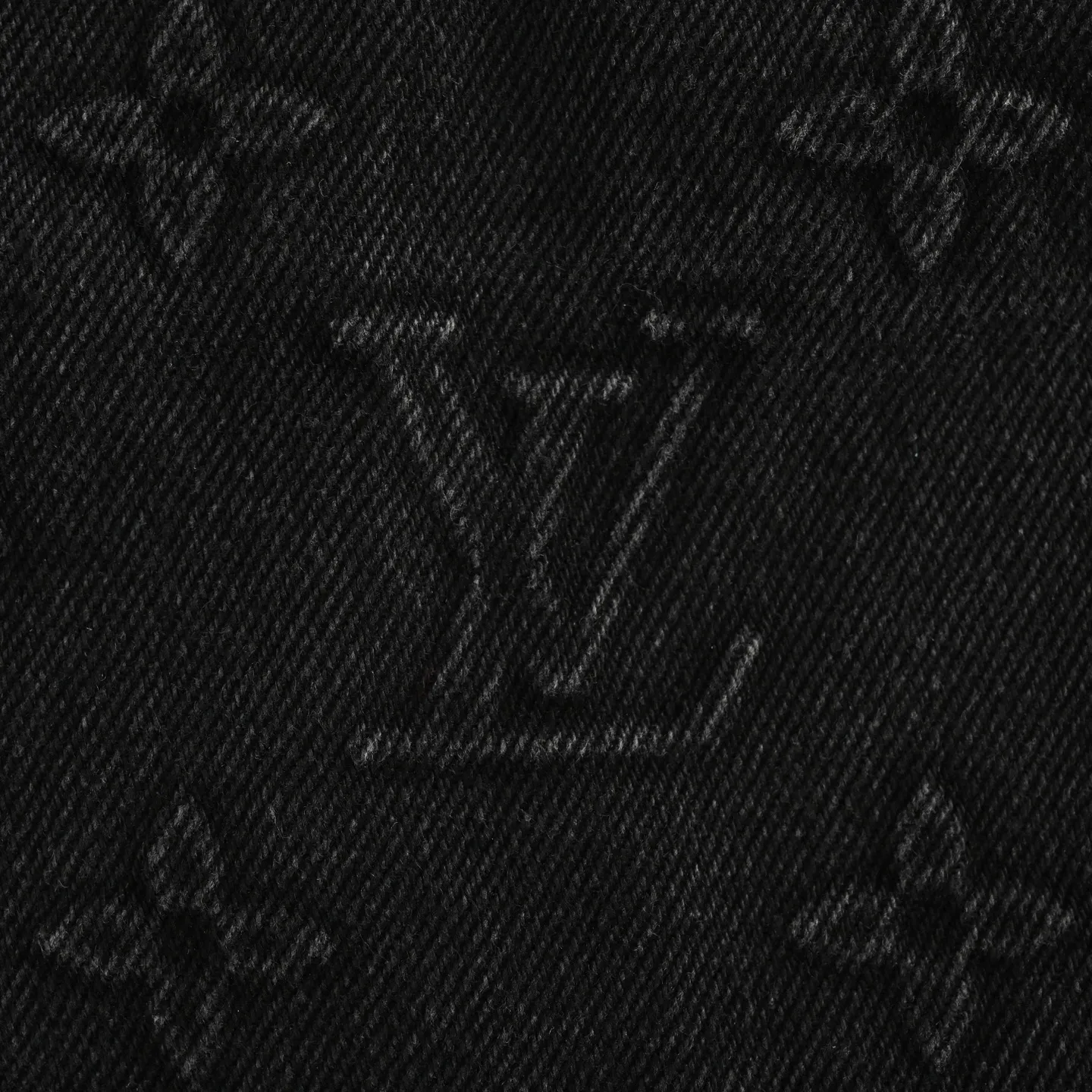 Louis Vuitton Floral Embossed Wash Denim Jacket